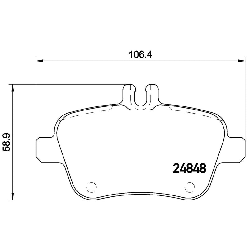 BREMBO XTRA Low-Met Rear Disc Brake Pad Set - P50091X
