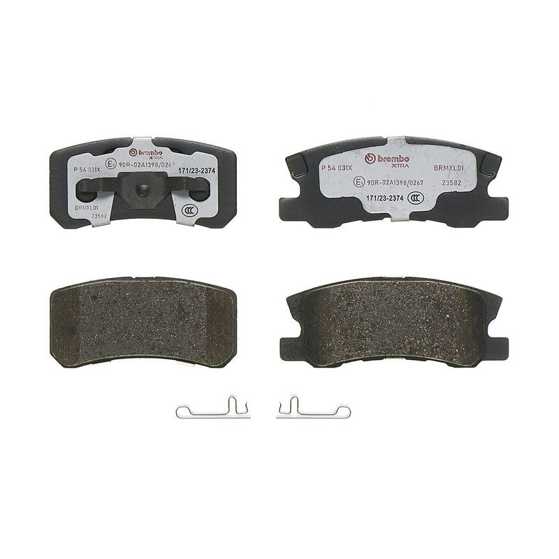BREMBO XTRA Low-Met Rear Disc Brake Pad Set - P54031X
