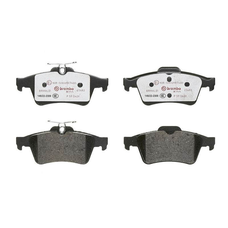 BREMBO XTRA Low-Met Rear Disc Brake Pad Set - P59042X