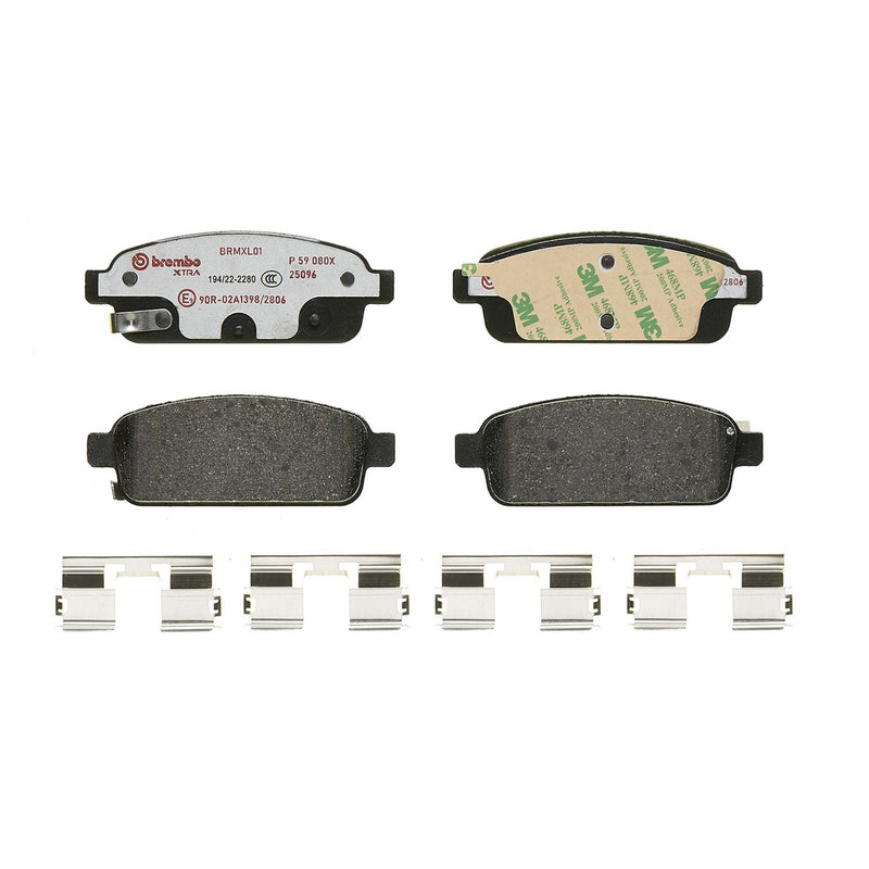 BREMBO XTRA Low-Met Rear Disc Brake Pad Set - P59080X