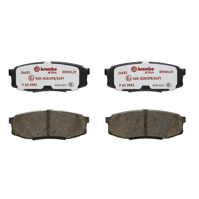 BREMBO XTRA Low-Met Rear Disc Brake Pad Set - P83098X