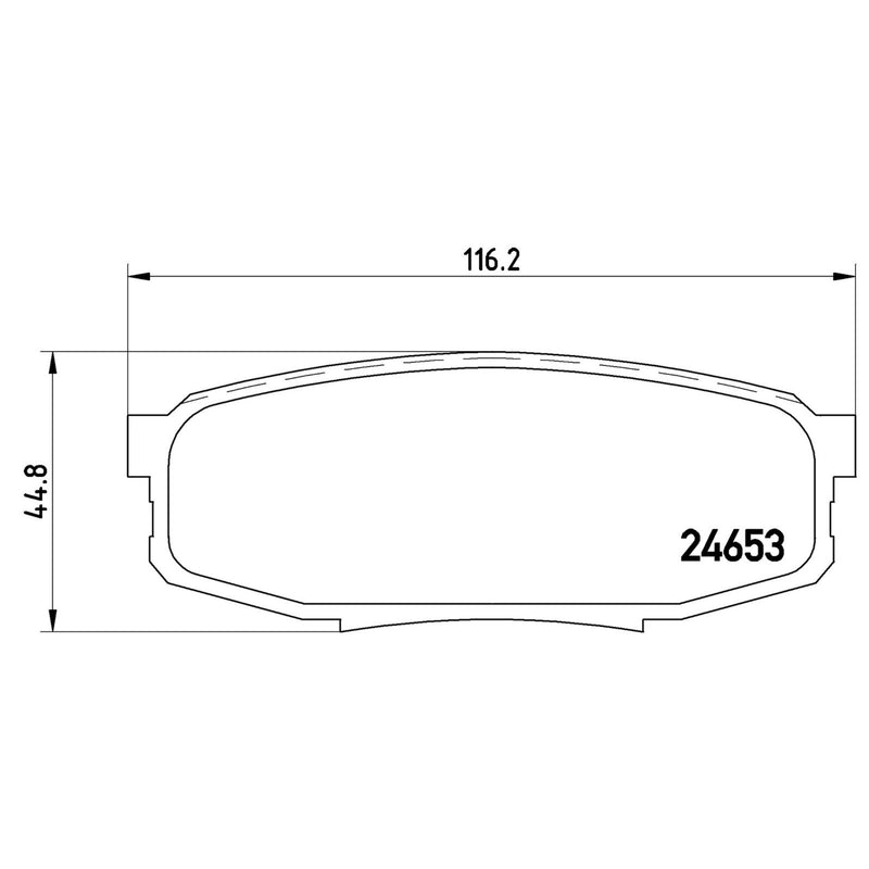 BREMBO XTRA Low-Met Rear Disc Brake Pad Set - P83098X