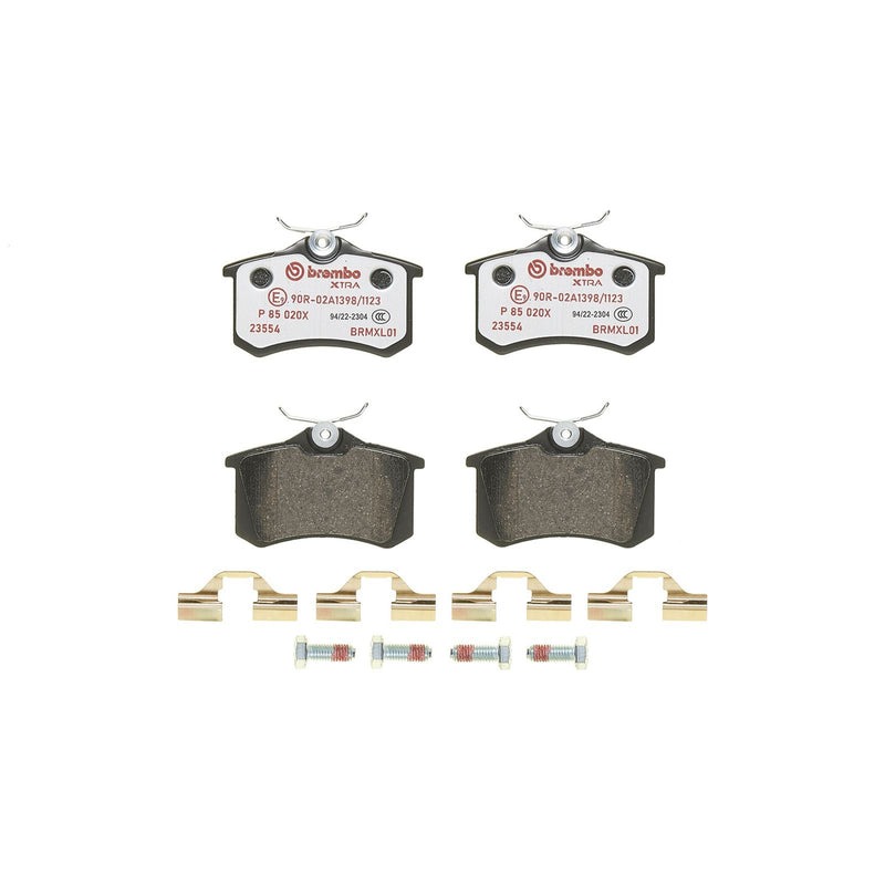 BREMBO XTRA Low-Met Rear Disc Brake Pad Set - P85020X