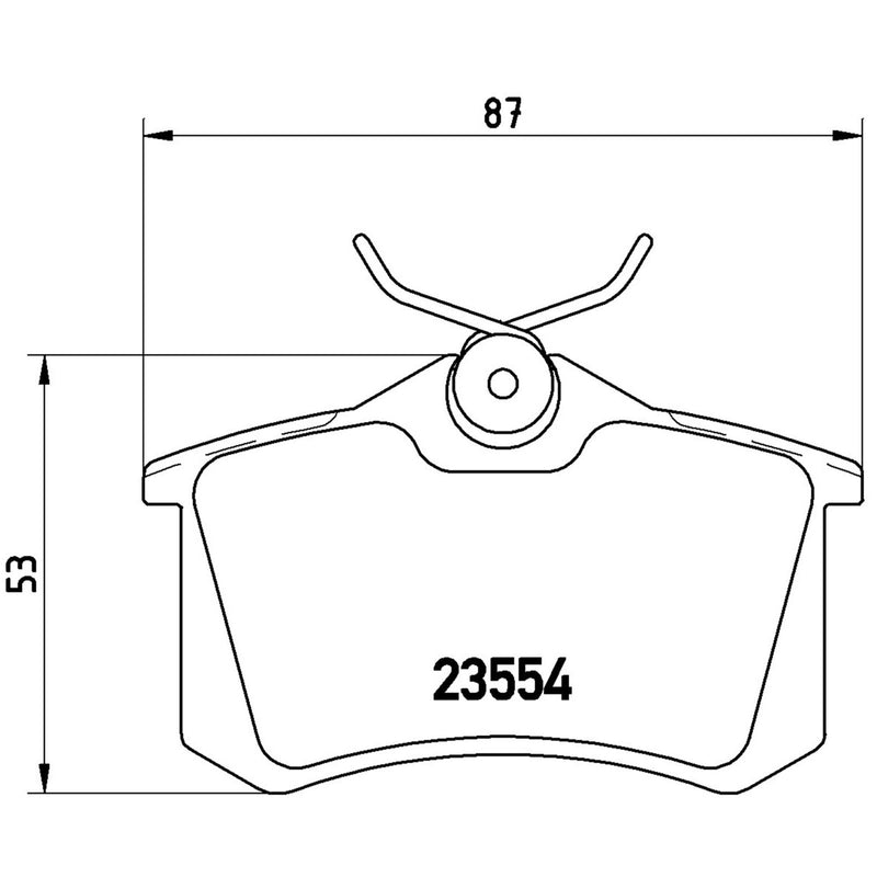 BREMBO XTRA Low-Met Rear Disc Brake Pad Set - P85020X