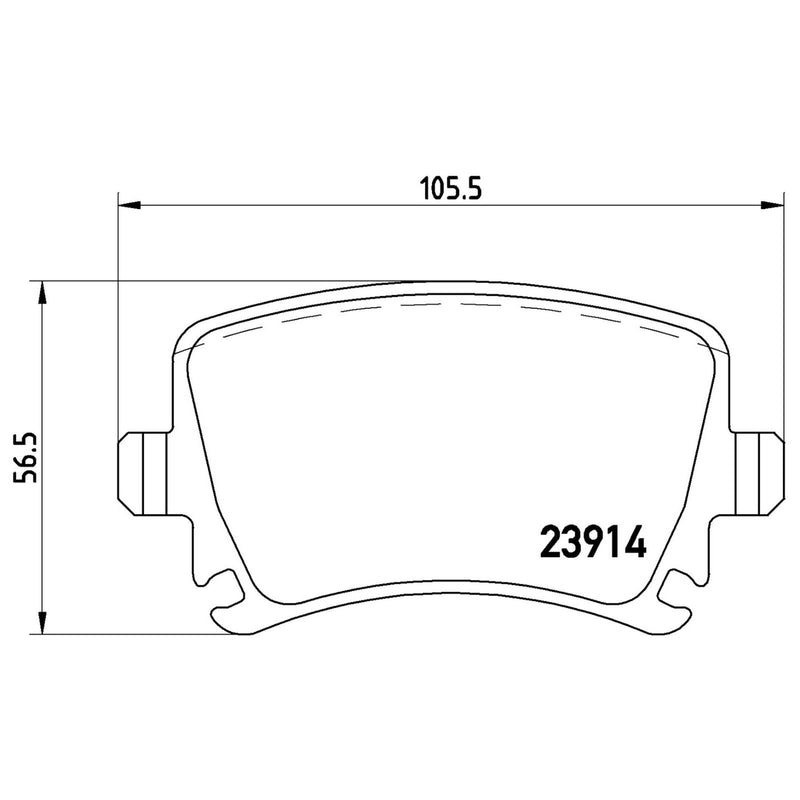 BREMBO XTRA Low-Met Rear Disc Brake Pad Set - P85073X