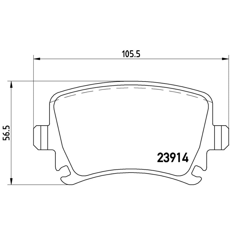 BREMBO XTRA Low-Met Rear Disc Brake Pad Set - P85095X