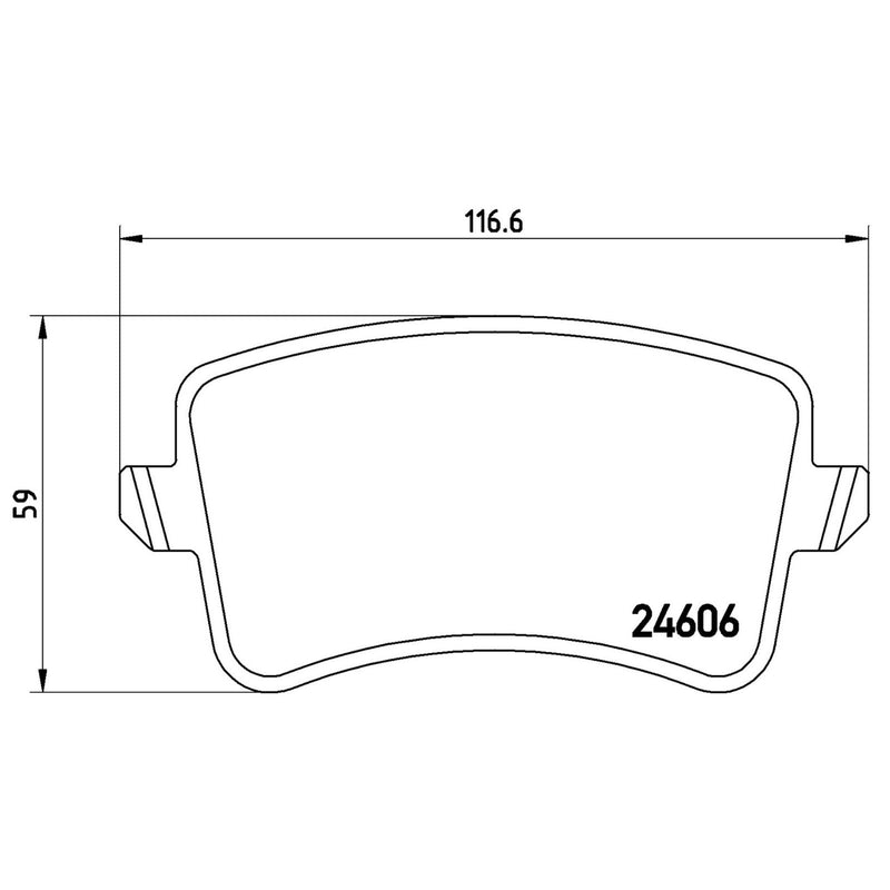 BREMBO XTRA Low-Met Rear Disc Brake Pad Set - P85099X