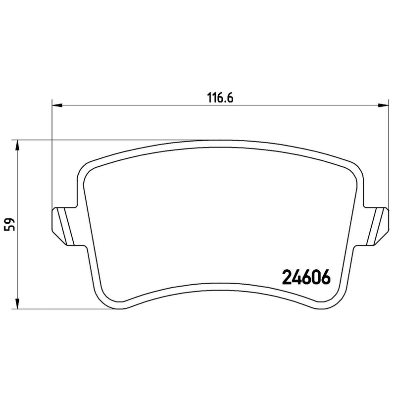 BREMBO XTRA Low-Met Rear Disc Brake Pad Set - P85100X