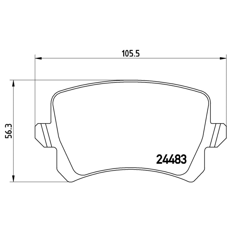 BREMBO XTRA Low-Met Rear Disc Brake Pad Set - P85109X