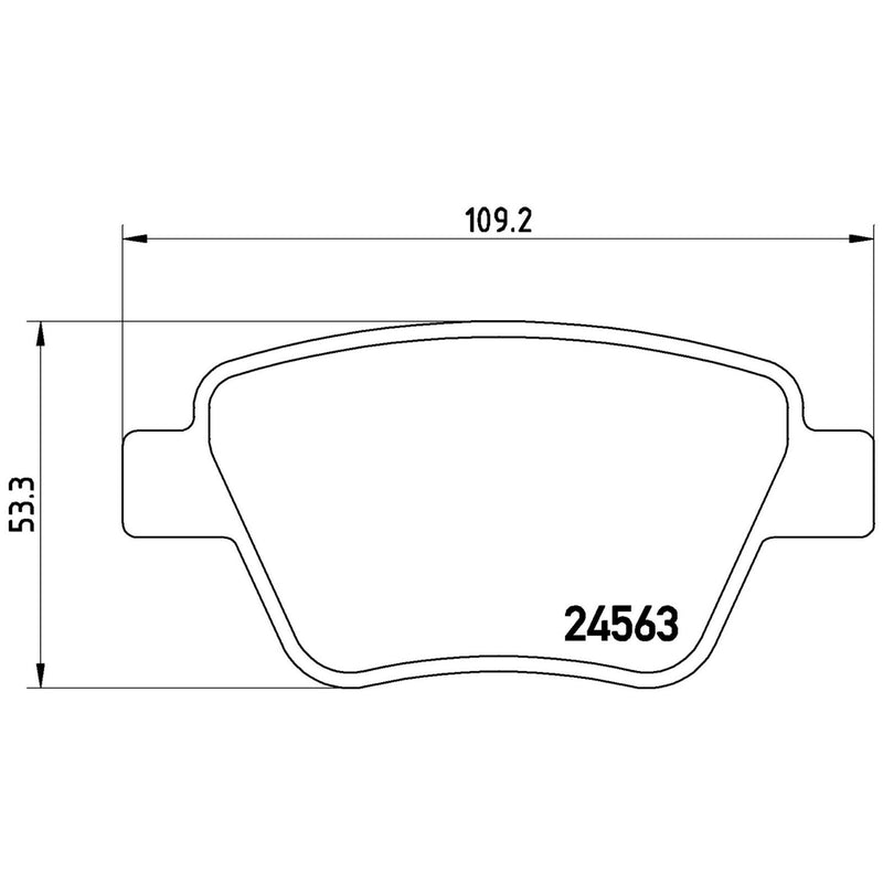 BREMBO XTRA Low-Met Rear Disc Brake Pad Set - P85114X