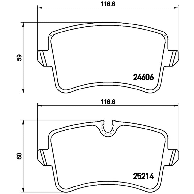 BREMBO XTRA Low-Met Rear Disc Brake Pad Set - P85118X
