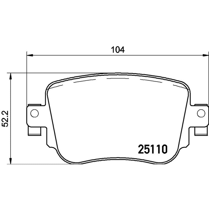 BREMBO XTRA Low-Met Rear Disc Brake Pad Set - P85135X