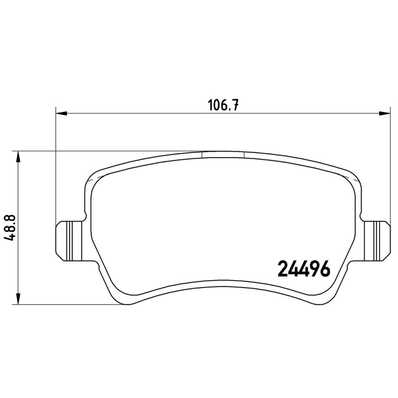 BREMBO XTRA Low-Met Rear Disc Brake Pad Set - P86021X