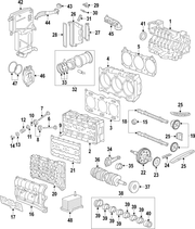 Genuine Porsche parts diagram