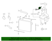 Genuine Porsche parts diagram