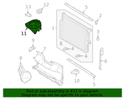 Genuine Porsche parts diagram
