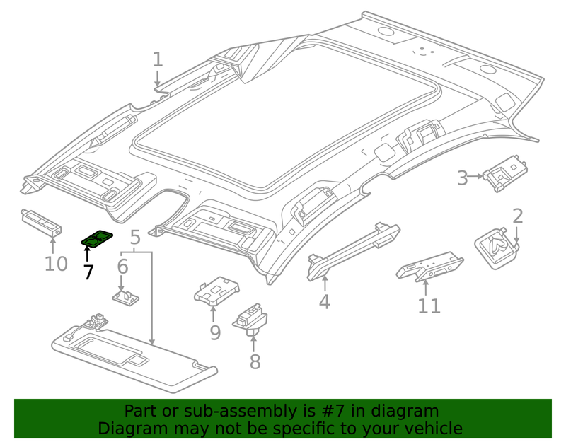 Part can be found as reference #7 in illustration