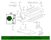 Genuine Porsche parts diagram