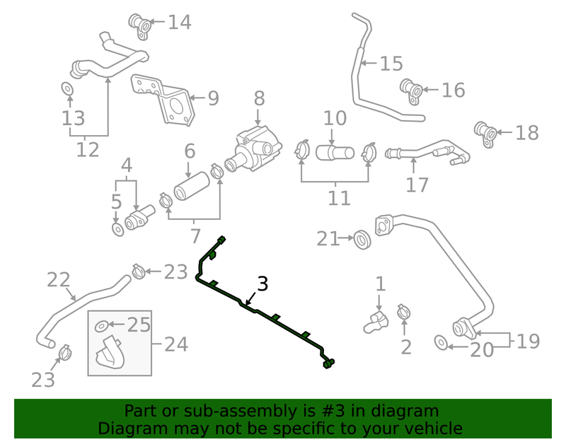 Genuine Porsche parts diagram