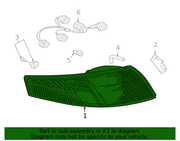 Genuine Porsche parts diagram