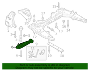 Genuine Porsche parts diagram