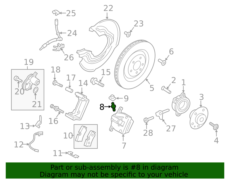 Part can be found as reference #8 in illustration