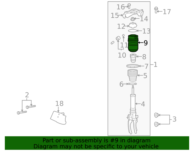 Genuine Porsche parts diagram