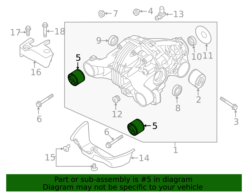 Genuine Porsche parts diagram
