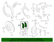 Genuine Porsche parts diagram