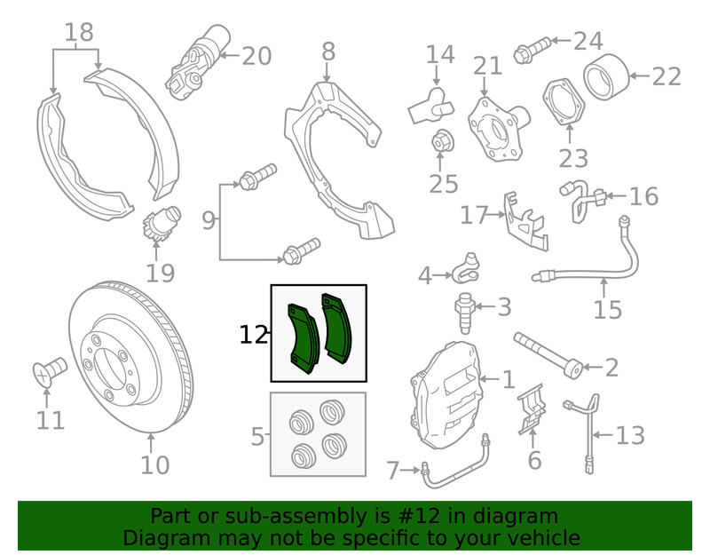 Genuine Porsche parts diagram