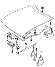 Genuine Porsche parts diagram