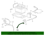 Genuine Porsche parts diagram
