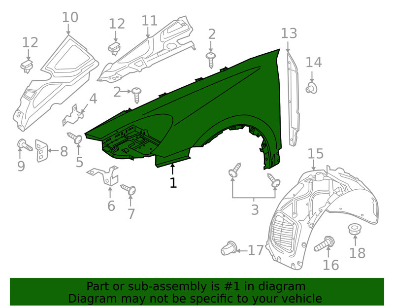 Genuine Porsche parts diagram