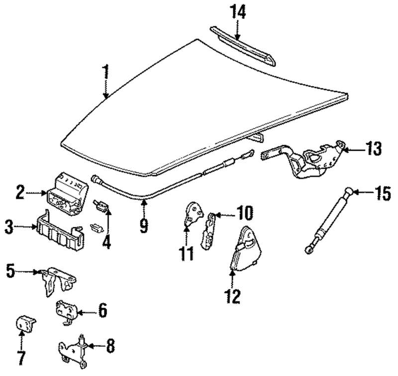 Genuine Porsche parts diagram