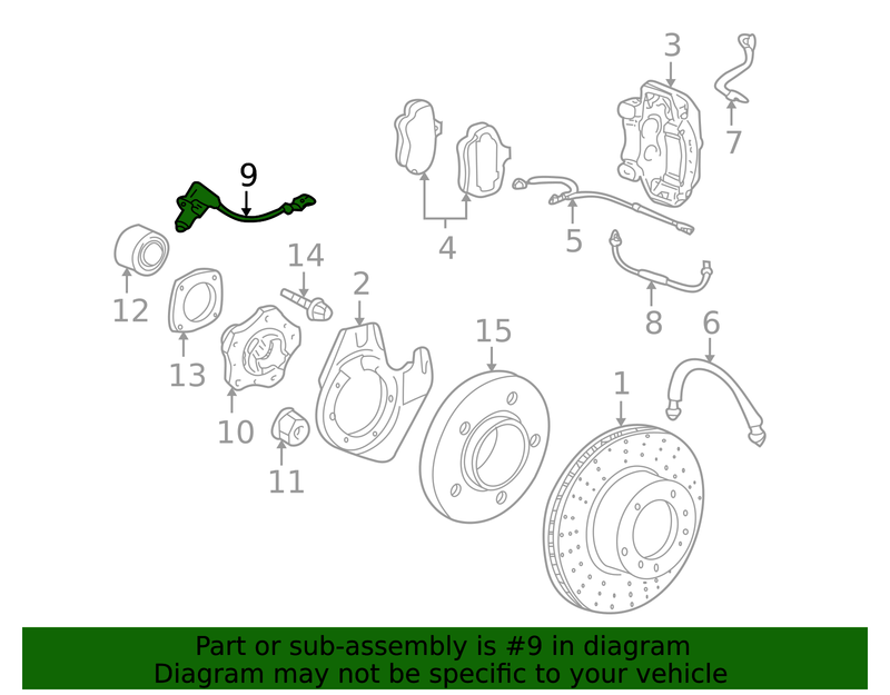 Genuine Porsche parts diagram