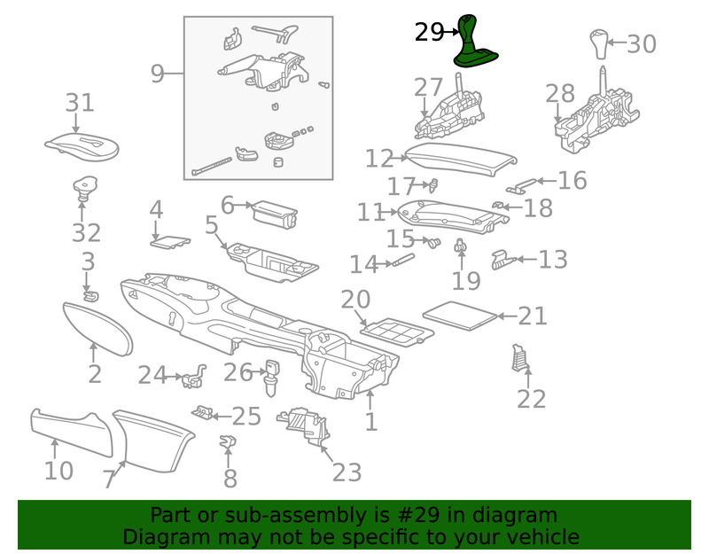 Genuine Porsche parts diagram
