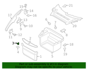 Genuine Porsche parts diagram