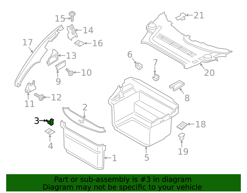 Genuine Porsche parts diagram