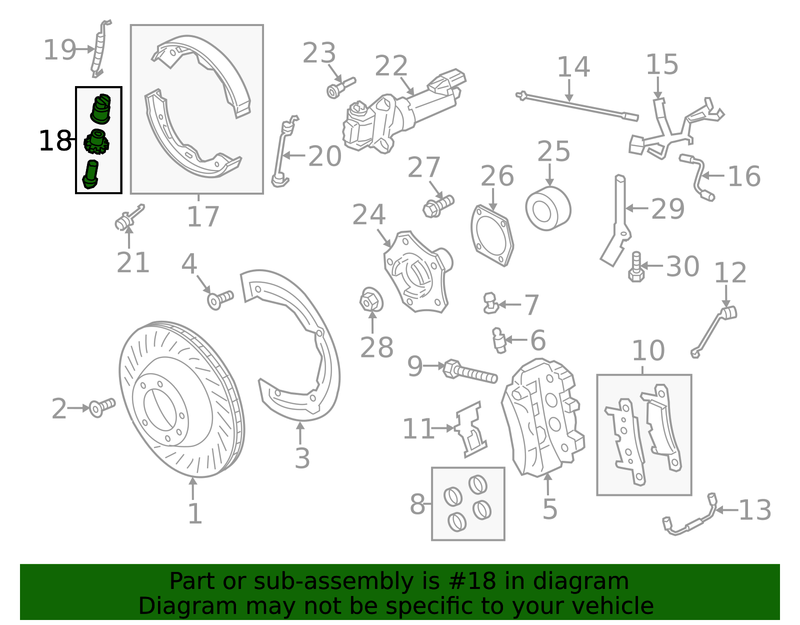Part can be found as reference #18 in illustration