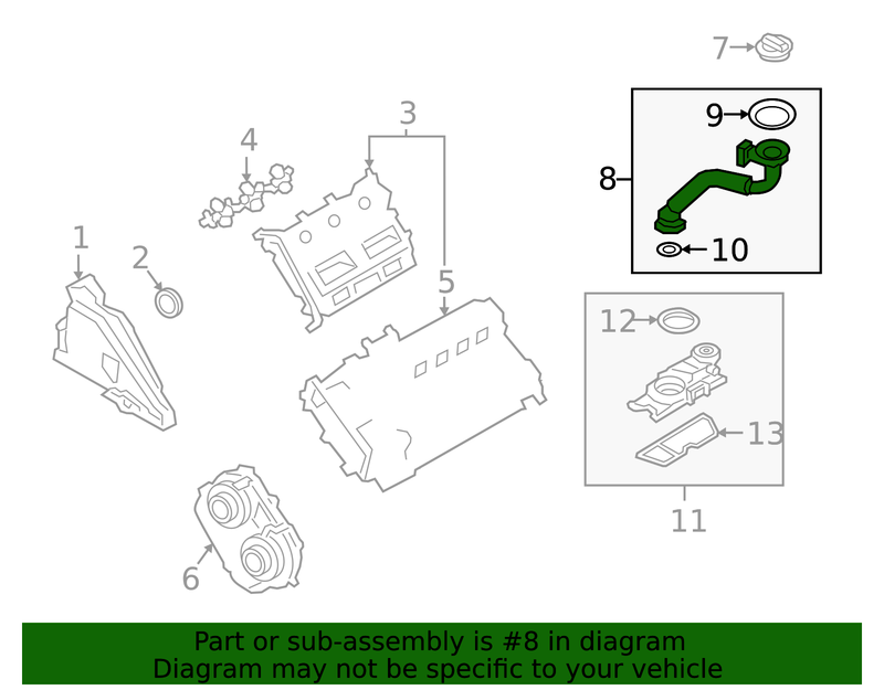 Genuine Porsche parts diagram