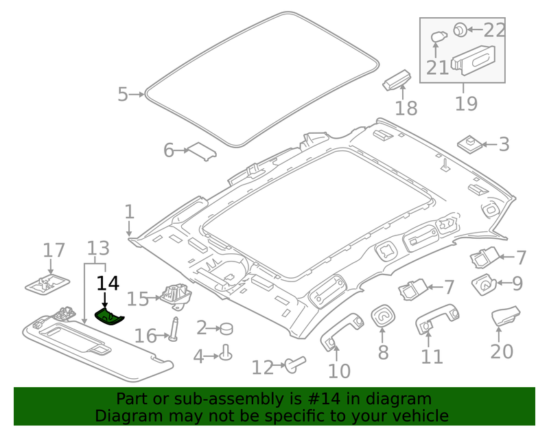 Part can be found as reference #14 in illustration