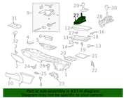 Genuine Porsche parts diagram