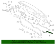 Genuine Porsche parts diagram
