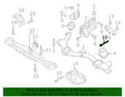 Genuine Porsche parts diagram