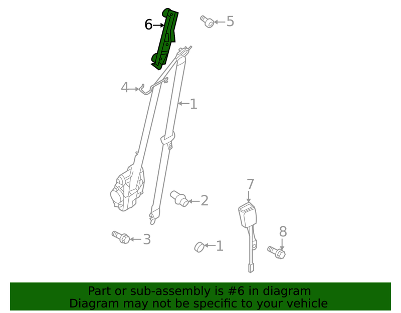 Part can be found as reference #6 in illustration