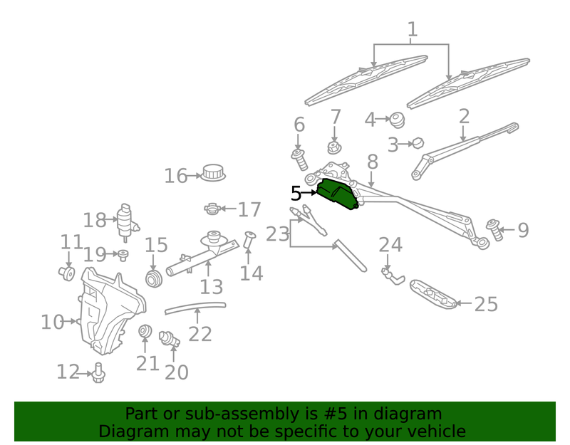 Genuine Porsche parts diagram