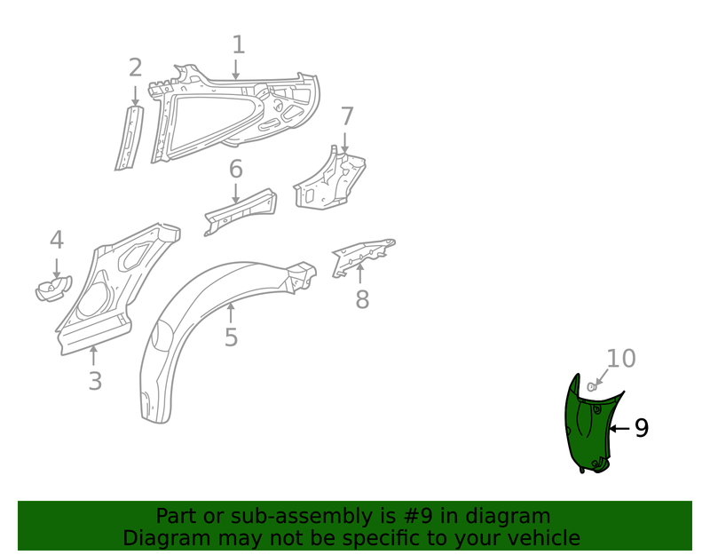Genuine Porsche parts diagram