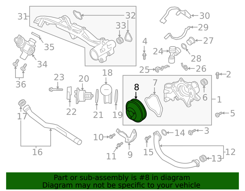 Genuine Porsche parts diagram