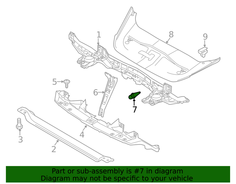 Genuine Porsche parts diagram