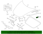 Genuine Porsche parts diagram